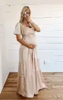 Nicole Maxi Dress ~ Champagne Luxe Satin(XXS)