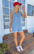 Reno Romper ~ Blue Stream(XS)