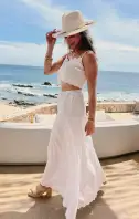 Jones Maxi Skirt ~ White Multi(XS)