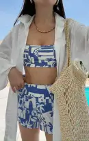 Russell Shorts ~ Santorini Escape(XS)
