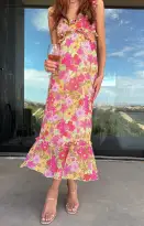 Lane Midi Dress ~ Carnaby Floral(XS)