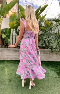 Garden Midi Dress ~ Cottage Floral Multi(XXS)