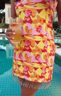 Samba Mini Dress ~ Havana Beaded Sequins(XS)