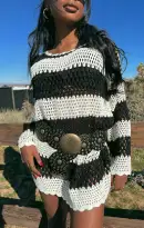 Paula Pullover ~ Cruise Stripe(XS)