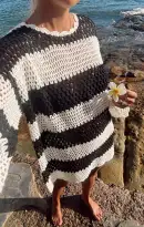 Paula Pullover ~ Cruise Stripe(XS)