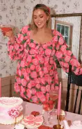 Becca Babydoll Dress ~ Rosie Blooms(XS)