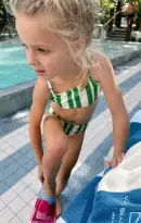 Little Annie Bikini ~ Center Court Stripe Micro Rib(1T)