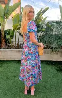 Mia Midi Dress ~ Painterly Meadows(XS)