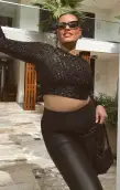 Last Call Top ~ Midnight Glitz Sequins(XS)