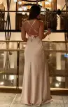 Anderson Maxi Dress ~ Champagne Luxe Satin(XXS)