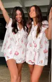 Day Dream PJ Set ~ White Shell Luxe Satin(XS)