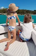 Little Beach Bum Trunks ~ Santorini Escape(1T)