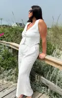 Vince Pants ~ White Linen(XS)