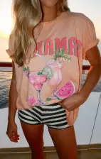Check In Tee ~ Bahamas Graphic