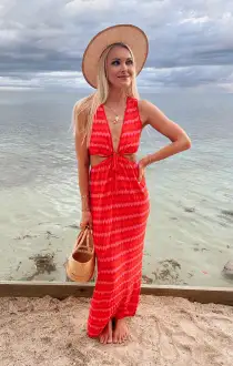 Maizy Cut Out Dress ~ Paradise Island Knit(XS)