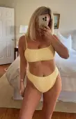 Del Rey Bottom ~ Butter Yellow Scrunch