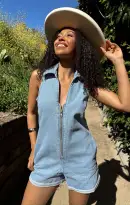 Reno Romper ~ Blue Stream(XS)
