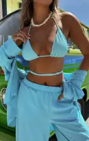 Swell Top ~ Sky Blue Scrunch(XS)
