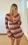 Monte Carlo Romper ~ Riviera Zigzag Crochet(XS)