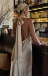 Lisa Maxi Dress ~ Champagne Luxe Satin(XXS)