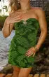 Hot Night Dress ~ Palm Sparkle Stretch