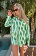 Berman Button Down ~ Center Court Stripe(XS)