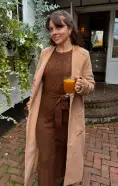 Barb Sweater Dress ~ Chocolate Cable Knit(XS)