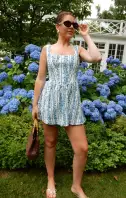 Nina Skort Dress ~ Blue Bliss Stripe(XS)