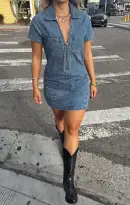 Prescott Mini Dress ~ Tide(XS)