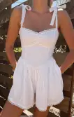 Regal Romper ~ White