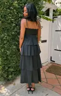 Meet Cute Dress ~ Black Taffeta(XS)