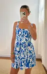Ariana Mini Dress ~ Santorini Escape(XS)