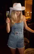 Spears Romper ~ Embellished Indigo(XS)