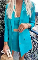 Spencer Skort ~ Teal Suiting(XS)