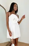 Best Rose Dress ~ White Taffeta(XXS)
