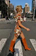 Outlaw Dress ~ Hutton Floral Corduroy(XS)