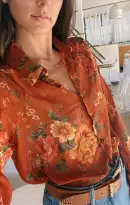 Carmela Top ~ Garden Harvest(XS)