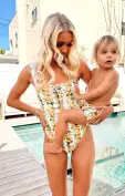 Lucia One Piece ~ Citrus in Georgia Rib(XS)