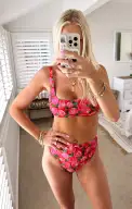 Sanibel Bottom ~ Rosie Blooms Micro Rib(XS)
