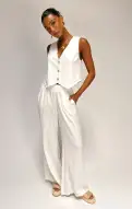 Vince Pants ~ White Linen(XS)