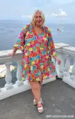 Viola Mini Dress ~ Bright Floral Soiree(XS)
