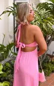 Marisol Maxi Dress ~ Bubblegum Gauze(XS)