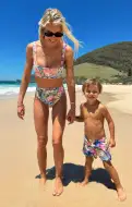 Little Beach Bum Trunks ~ Flower Shop(1T)