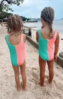 Little Scrunch One Piece ~ Watermelon Mint Scrunch(1T)