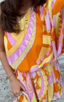 Trish Dress ~ Caribbean Cocktail(XS)