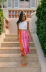 Dazy Skirt ~ Sunrise Stripe Mesh(XS)