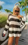 Paula Pullover ~ Cruise Stripe(XS)
