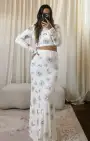 RSVP Skirt ~ White Celestial Sequins(XXS)