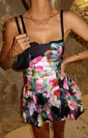 Tiffany Skort Dress ~ Moonlit Garden Gala Taffeta