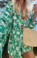 Carry On Button Down ~ Tiki Palms